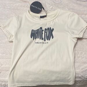White Fox Baby Tee